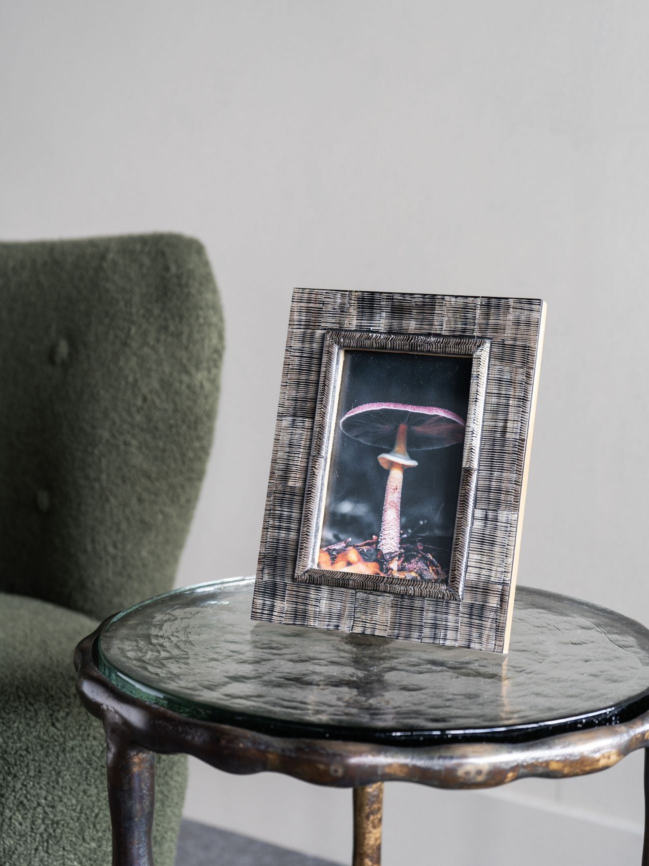 Rustic Brown Horn Photo Frame 10x15cm